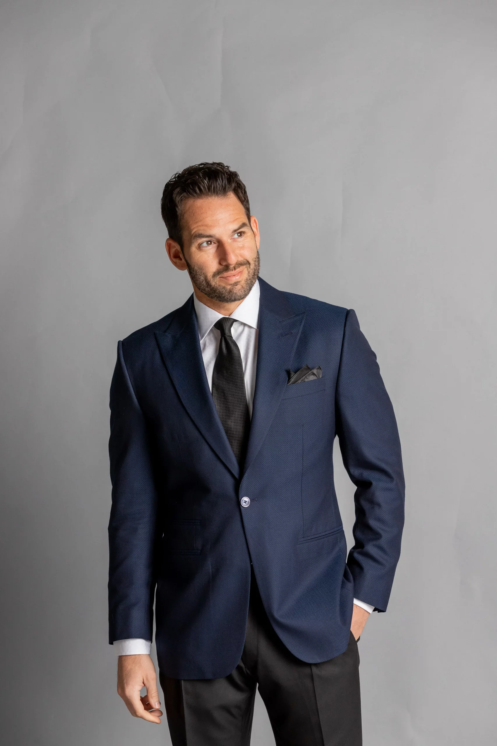 Recent Looks 3 Charcoal tuxedo rental - outdoor formal event