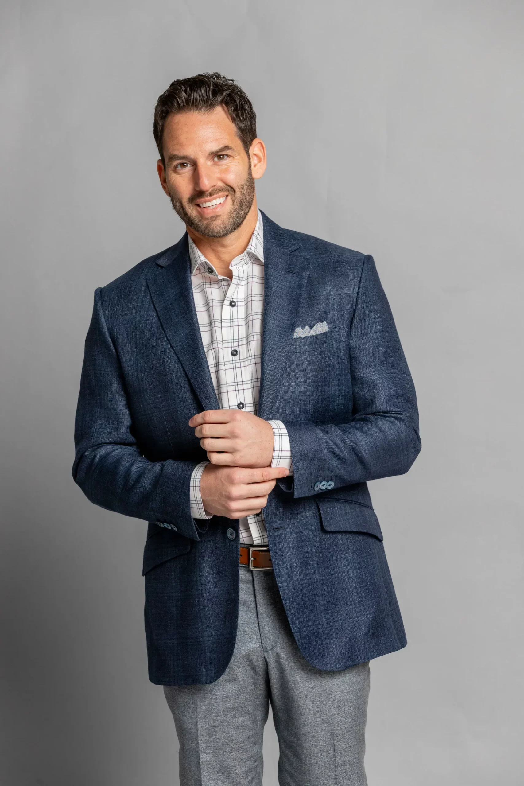 Recent Looks 2 Three-piece grey suit with tie - custom fitting